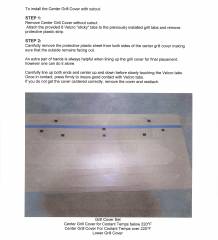 C Max Grill Cover Installation Instructions 11 13 Page 2 Of 4